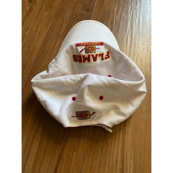 Calgary Flames White One Size Hat - Picture 2 of 4